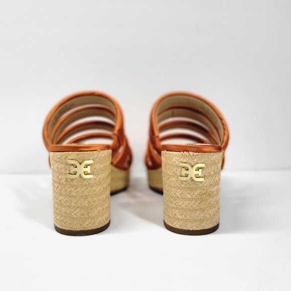 SAM EDELMAN yuki espadrilles wedge sandals Sz 7.5 NEW - Picture 6 of 9